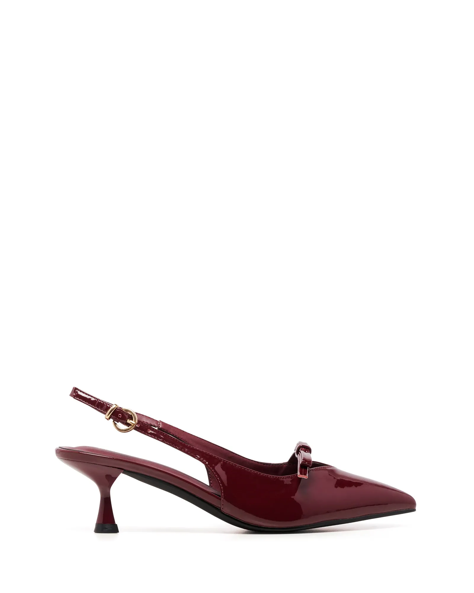 Beverly Slingback Pump Cherry Patent