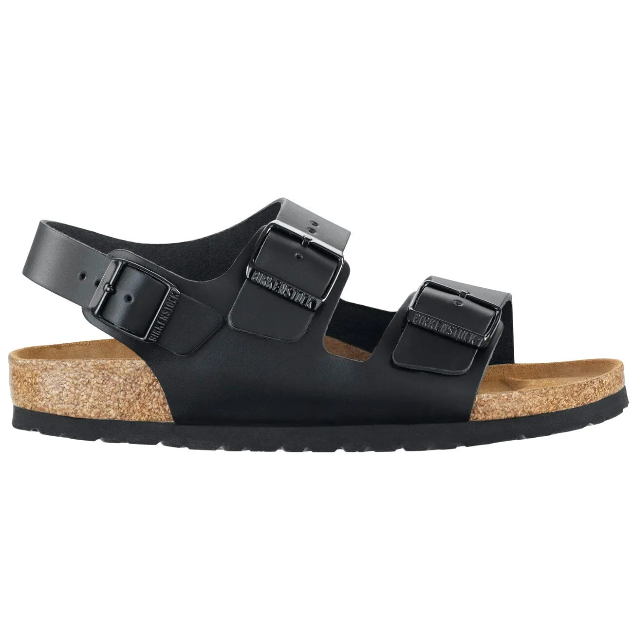 Birkenstock Milano Smooth Leather Regular Fit Black