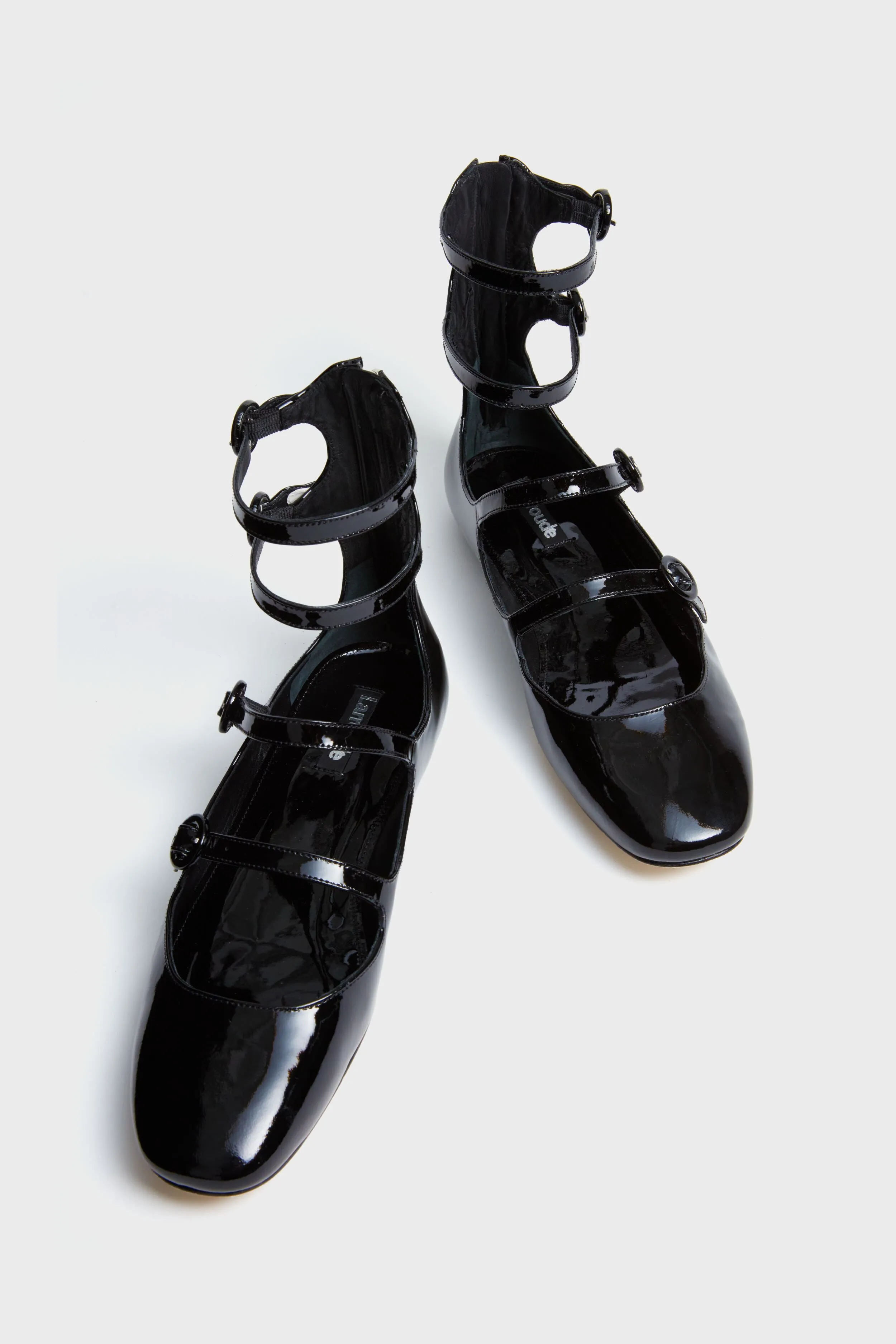 Black Patent Alexa Flats