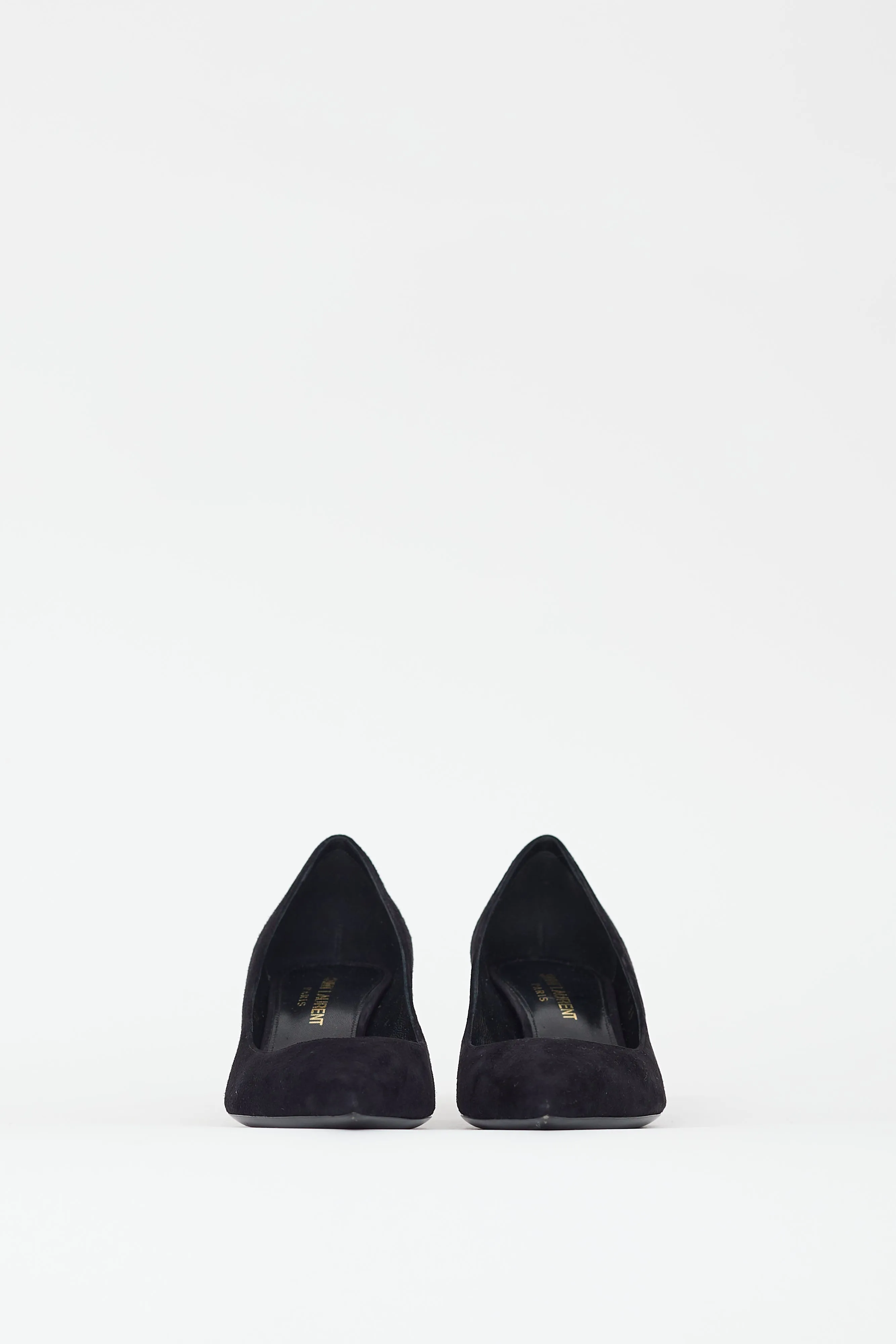 Black Suede Charlotte 55 Low Heel Pump