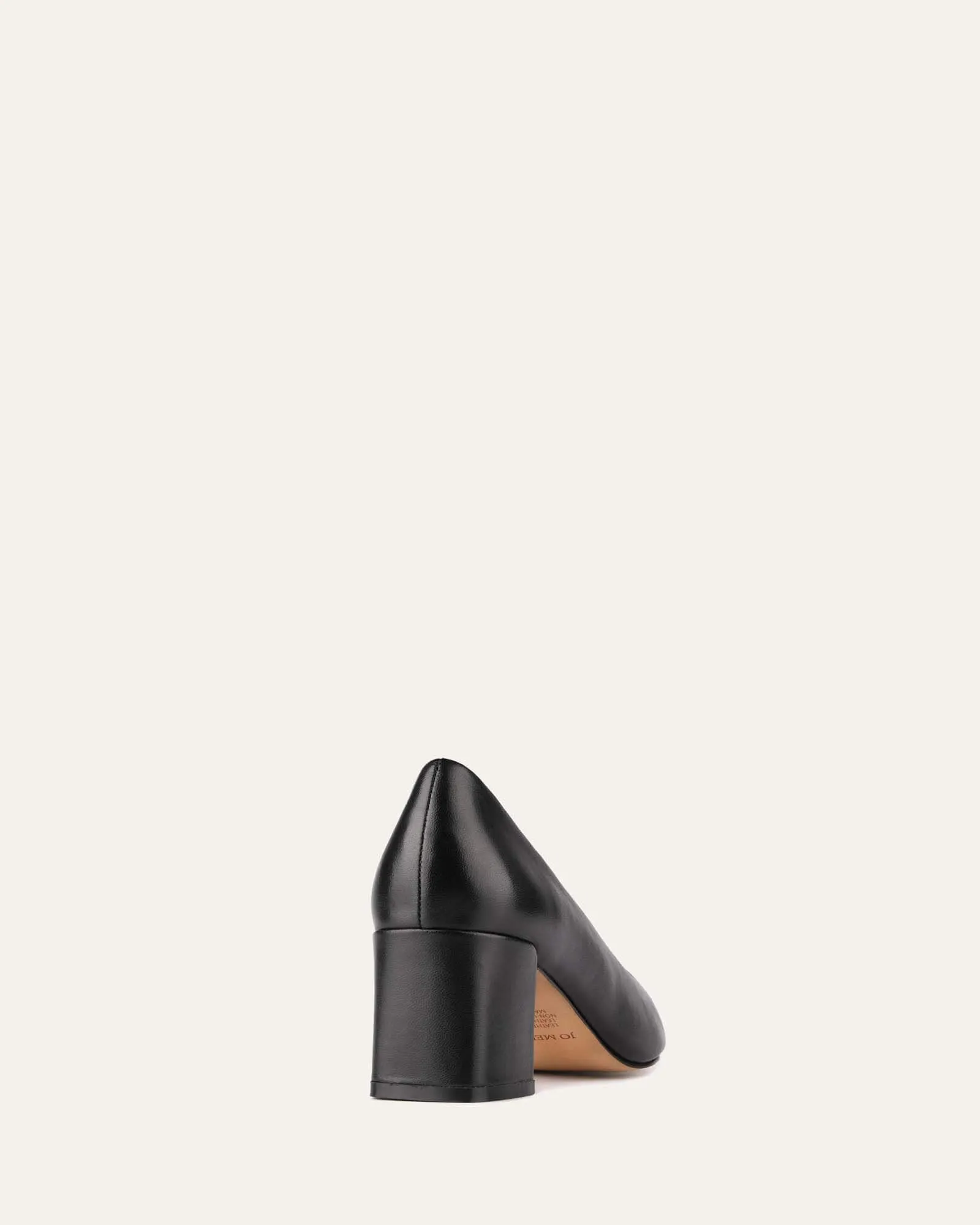 CARRINGTON LOW HEELS BLACK LEATHER