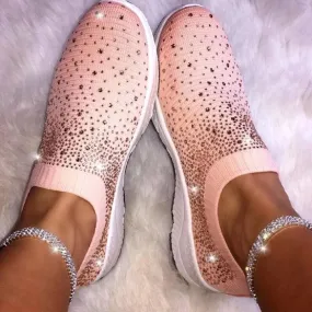 Comfortable Casual Sock Glitter Sneakers