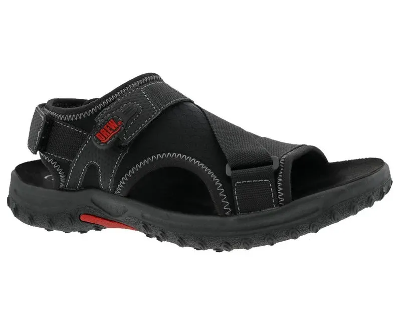 Drew Wander Men's Adjustable Sandal In Black Combo