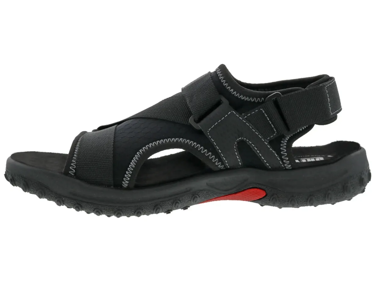 Drew Wander Men's Adjustable Sandal In Black Combo