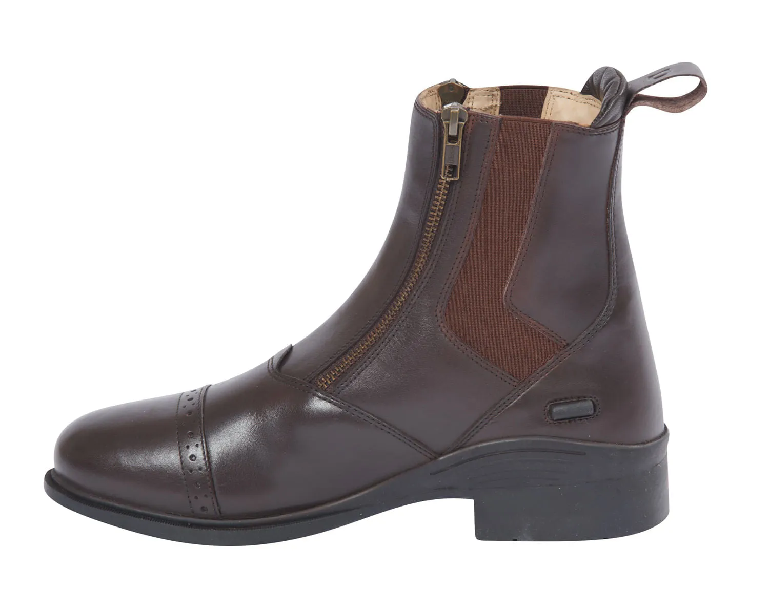 Dublin Evolution Double Zip Front Paddock Boots, Brown