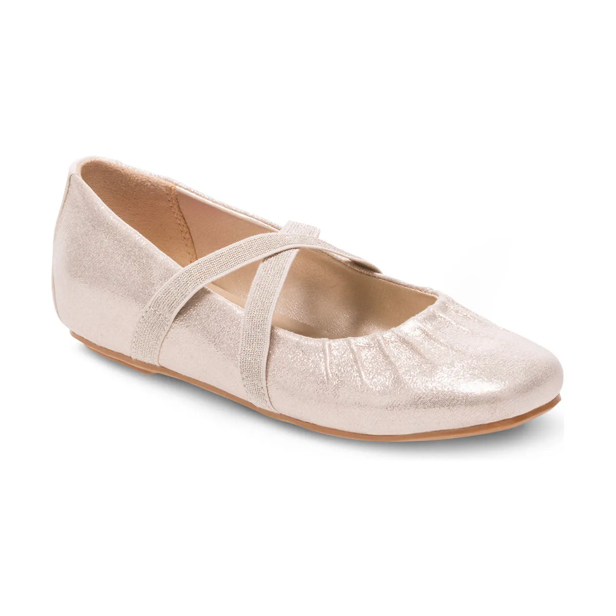 Hush Puppies Champagne Brenna Children's/Youth Ballet Flat