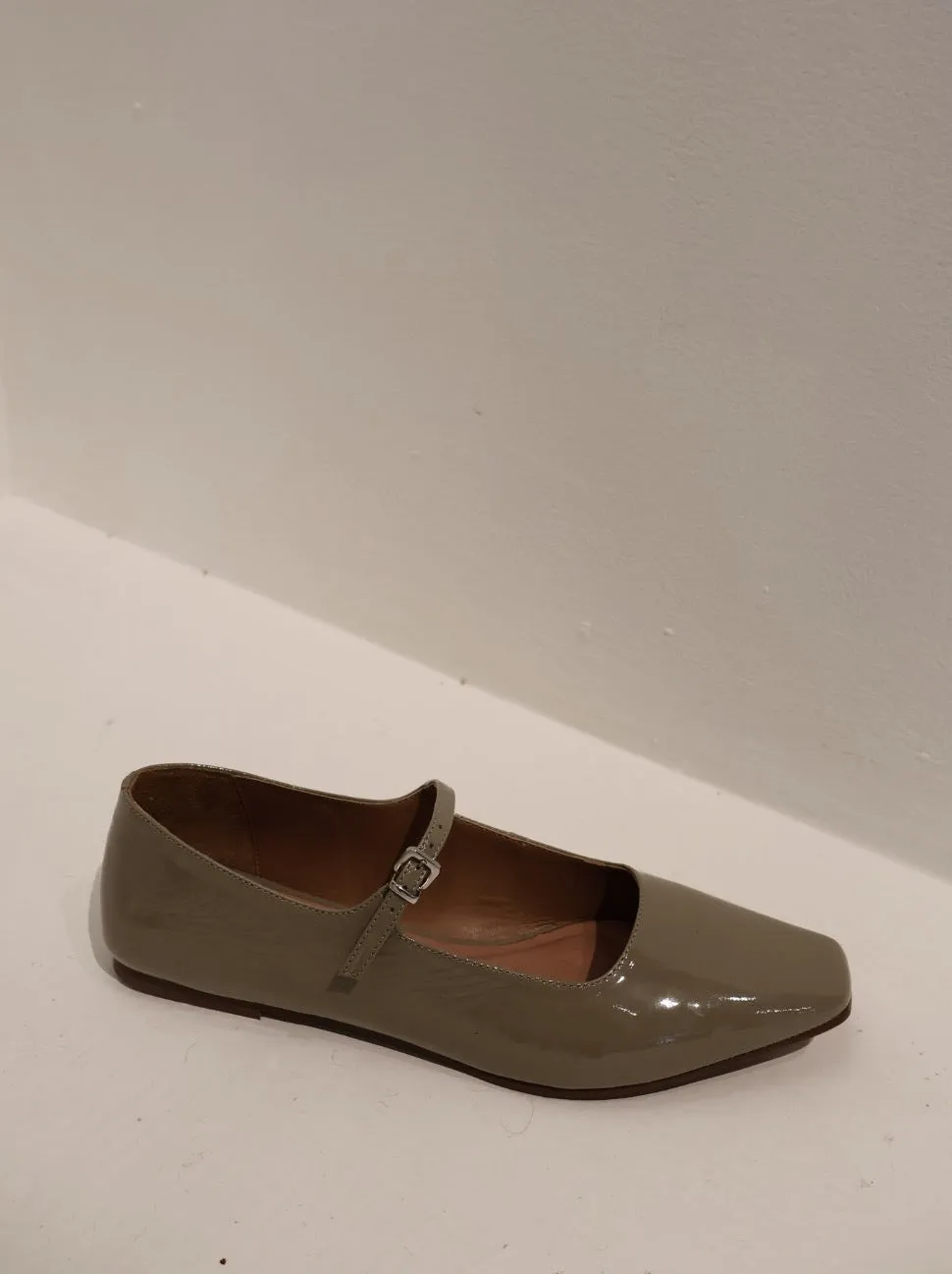 Intentionally Blank Helsinki Smoke Gray Mary Jane Flats