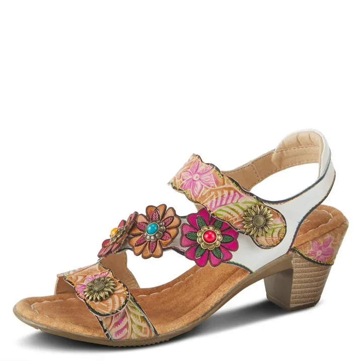 L'Artiste By Spring Step Women's Aromas - White Multi