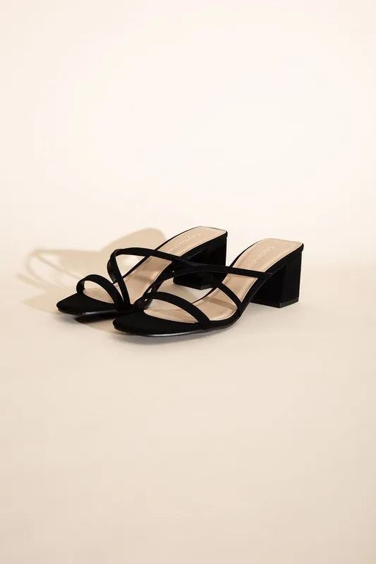 MULE SANDAL HEELS (2 Colors)