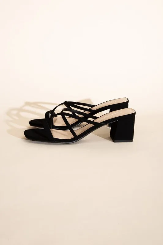 MULE SANDAL HEELS (2 Colors)