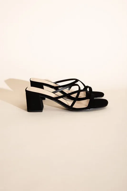 MULE SANDAL HEELS (2 Colors)