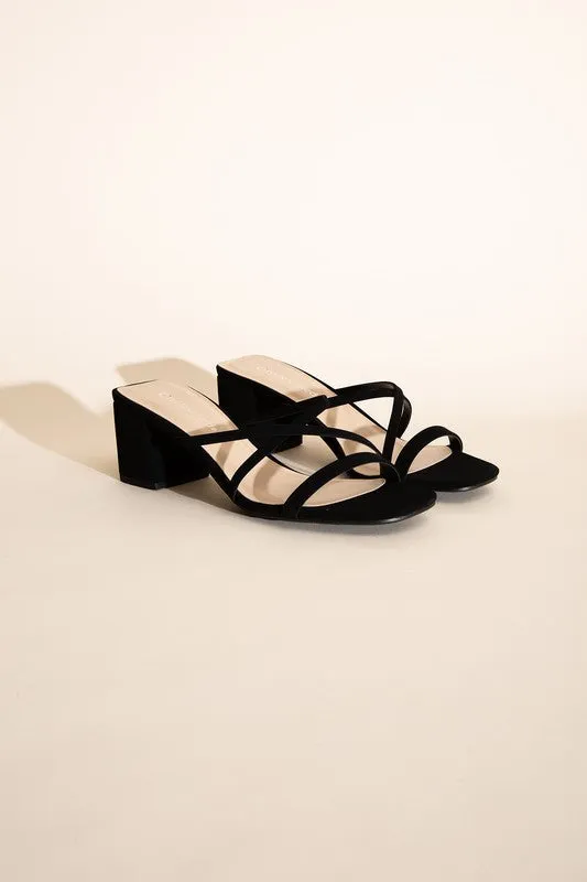 MULE SANDAL HEELS (2 Colors)