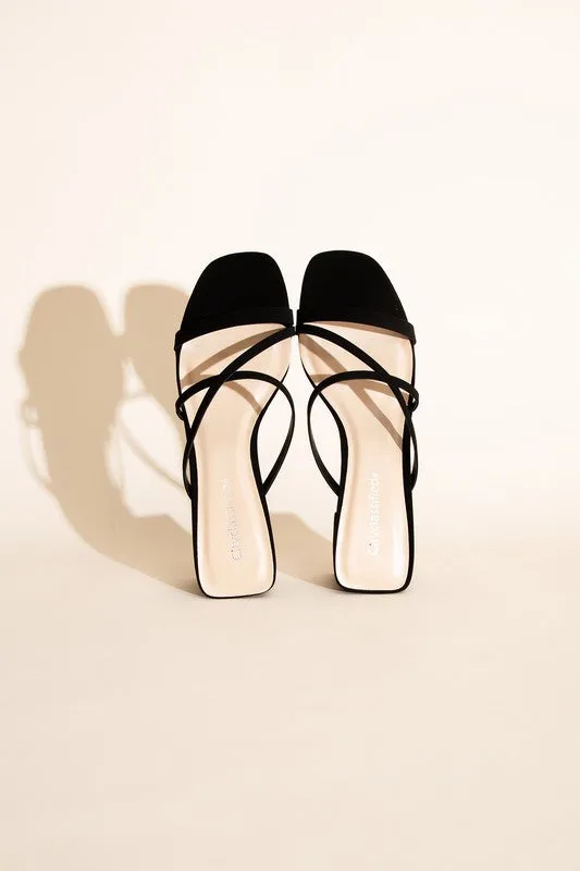 MULE SANDAL HEELS (2 Colors)