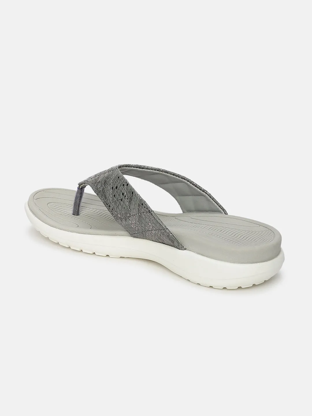 Open Toe Arch Support T-Strap Flats