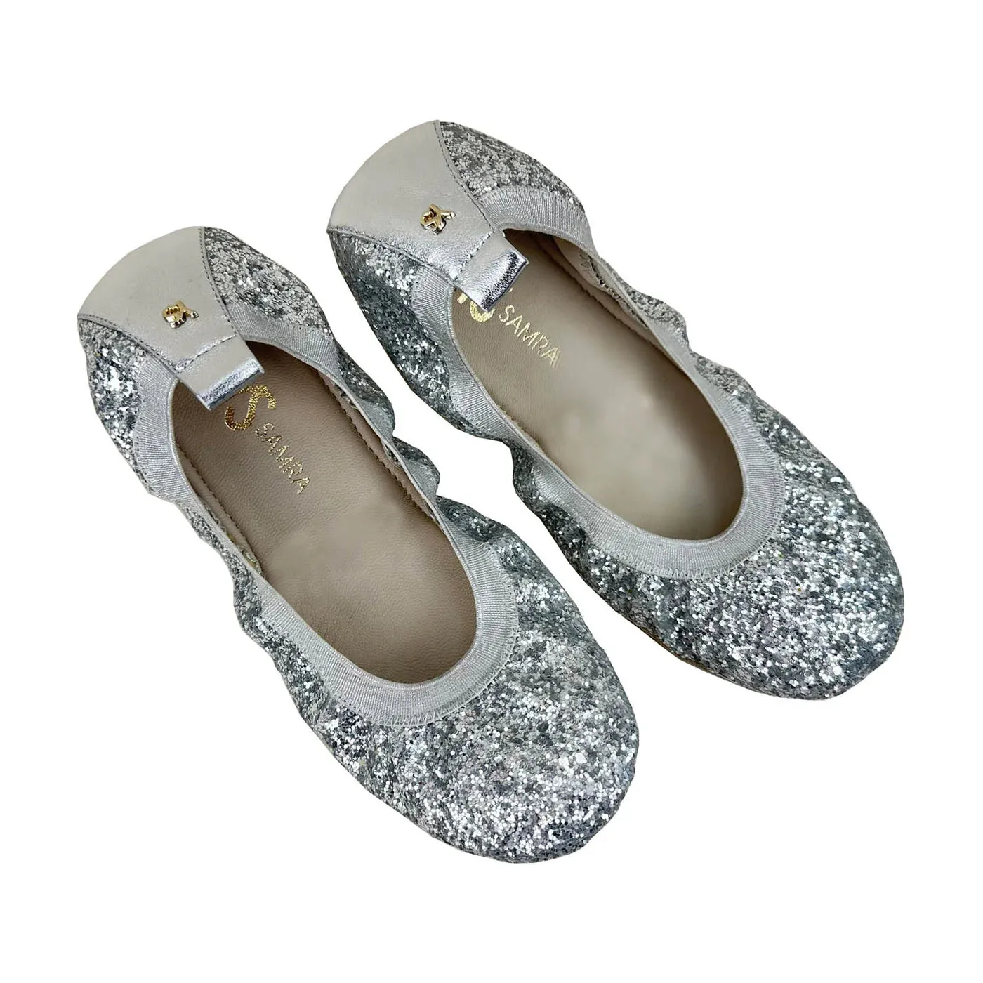 Samara Ballet Flat - Platinum Glitter