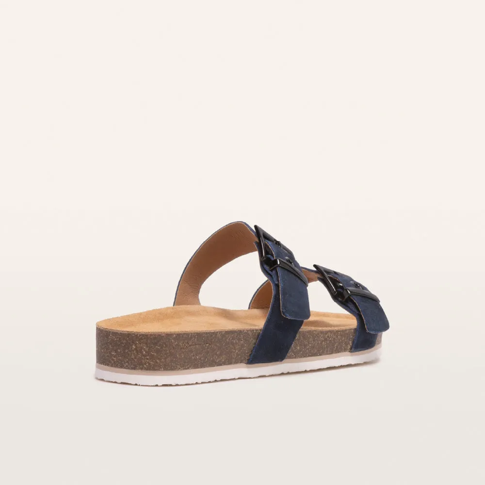 Sandy III Navy Suede