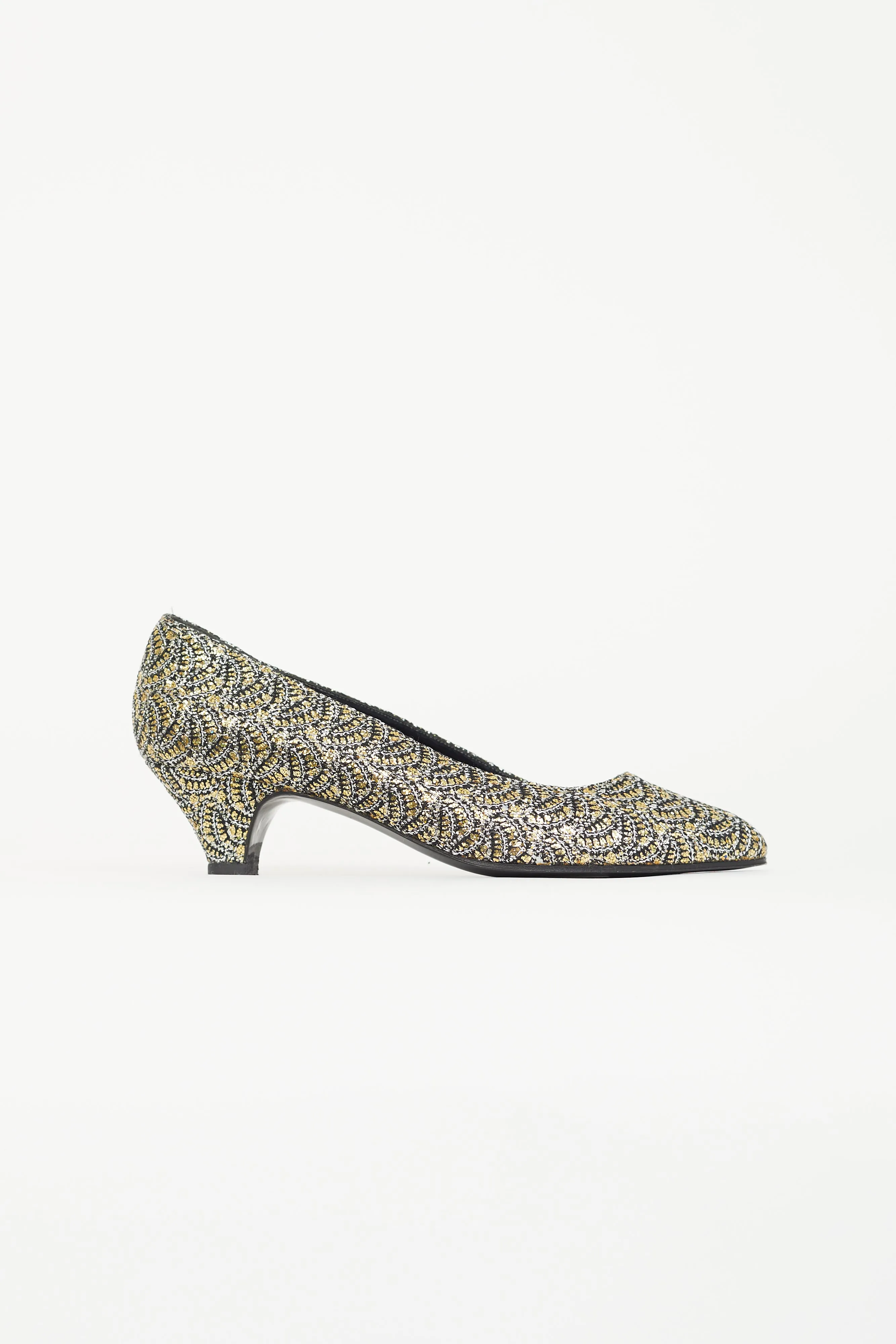 Silver & Gold Metallic Pump