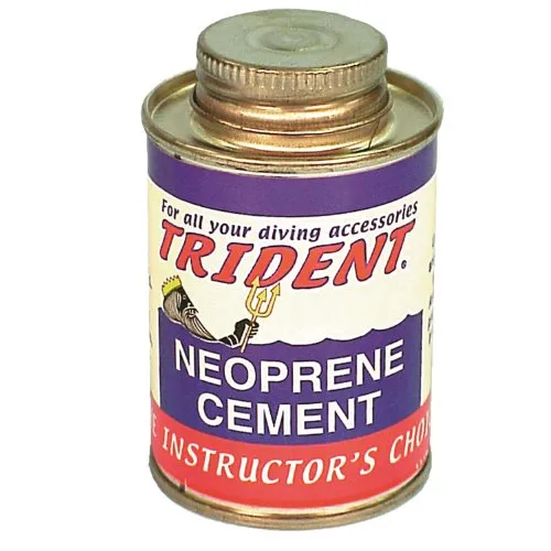 Trident Black Neoprene Cement 4 Ounce Can Of Black