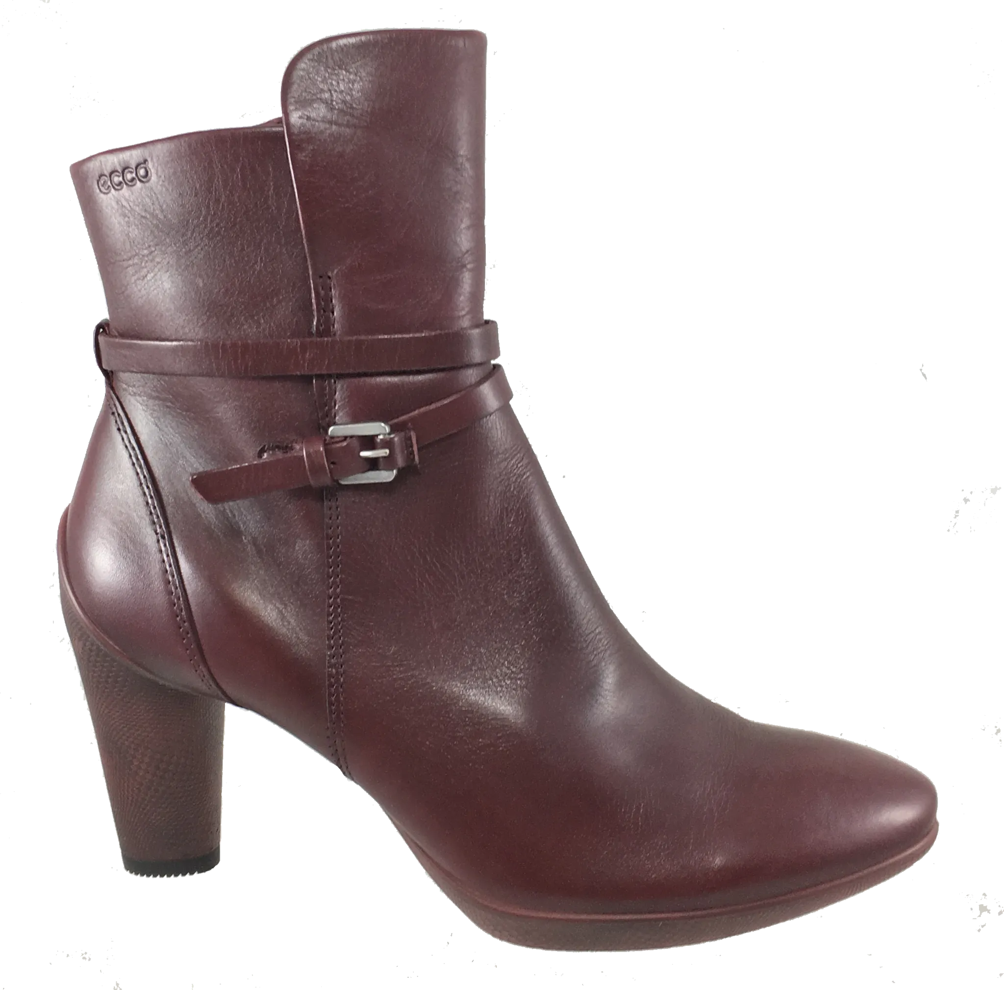 Women's ECCO Sculptured 75  •Merlot Leather• Ankle Boot