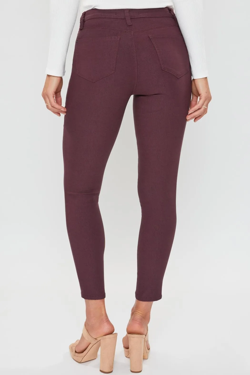 Women's Petite Comfort Stretch Pants, Plum